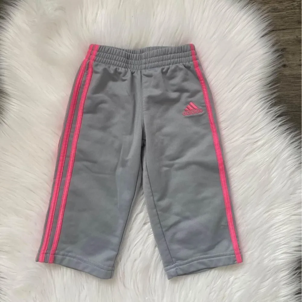 BABY GIRL ADIDAS SWEATPANTS SIZE 12 MOS
